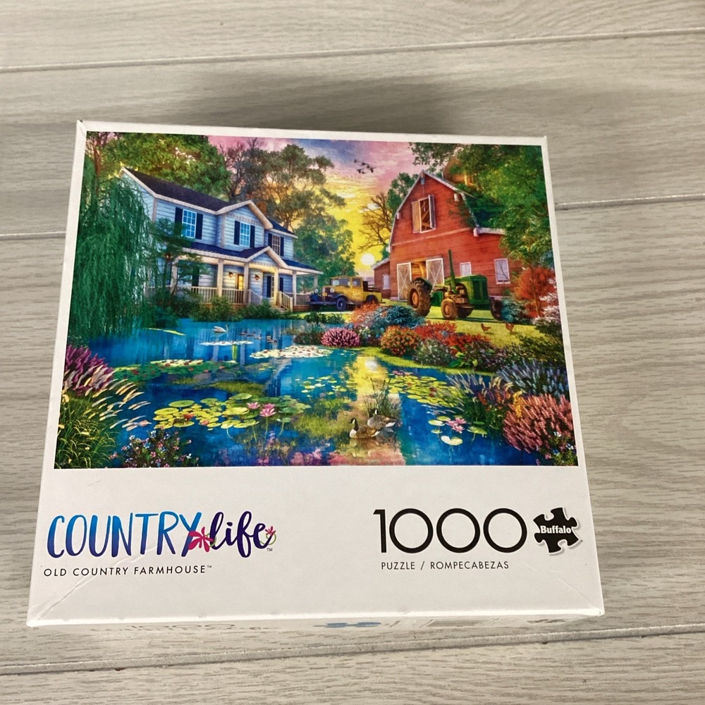 BUFFALO 1000Pcs 26.75"x19.75" Davidson Old Country Farmhouse *Pcs Verified*
